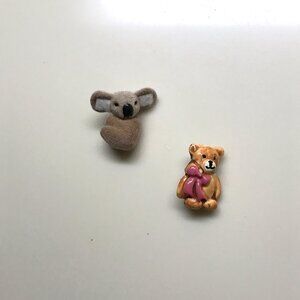 🐨 Koala & Teddy Bear Pins – Adorable Duo!